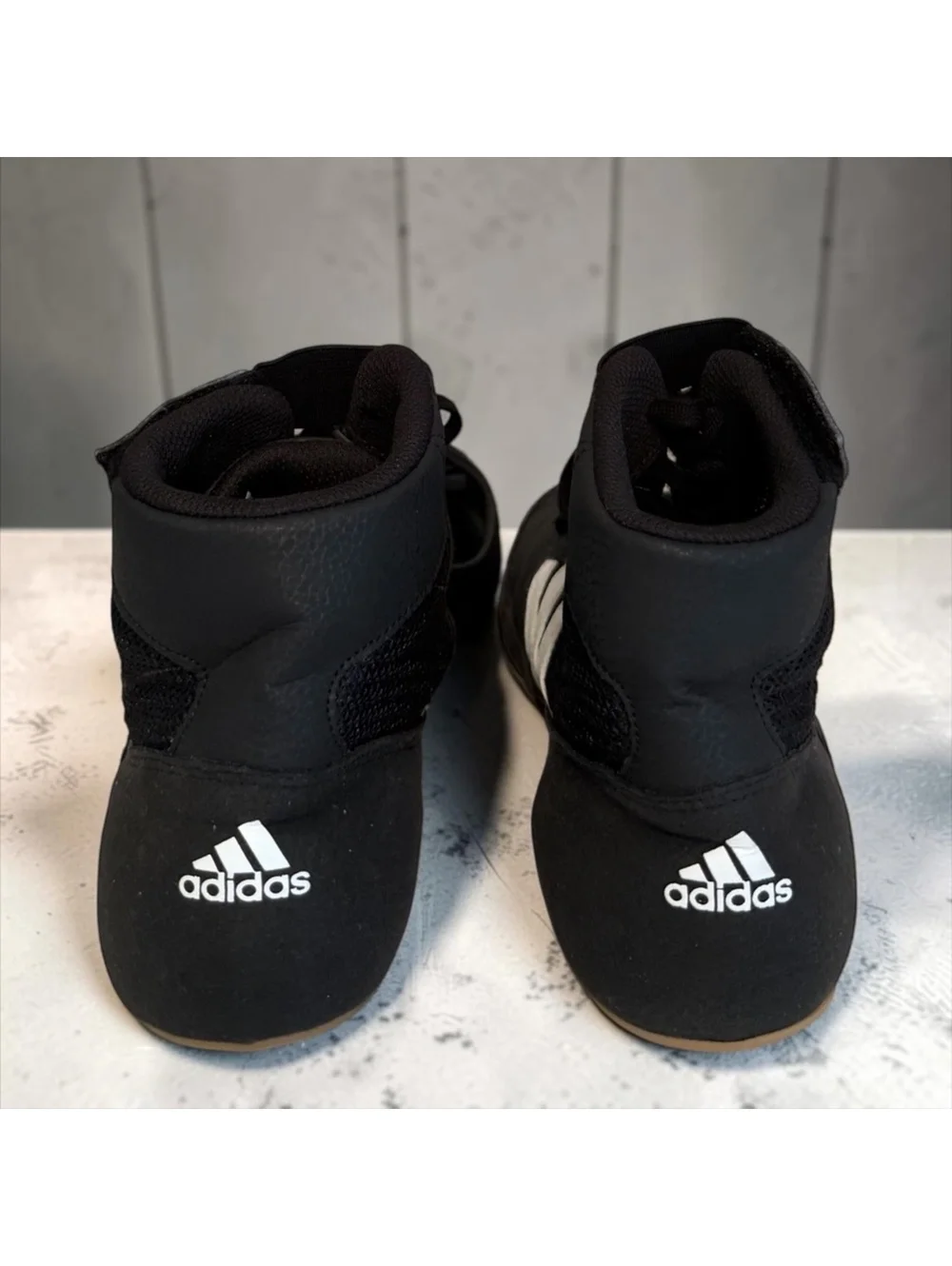 Adidas HVC 2 Wrestling Boxing Shoes Black White Men's Size 10